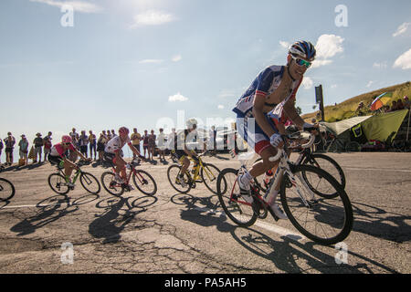 Jacopo Guarnieri Tour de France 2018 ciclismo stadio 11 La Rosiere Rhone Alpes Savoie Francia Foto Stock