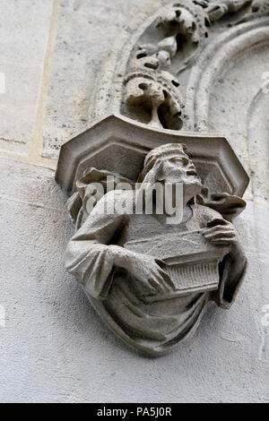 Dettagli di edifici di Haussmann - Parigi - Francia Foto Stock