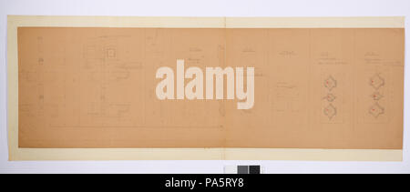 22 Arbetsritningar, fastigheten nr 4 Hamngatan - Hallwylska museet - 105307 Foto Stock