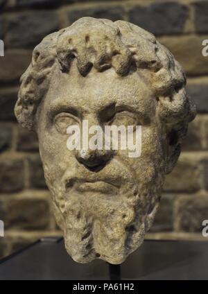 Settimio Severo (146-211). Imperatore romano della dinastia Severan. Busto, inizio del III secolo. Museo Roman-Germanic. Colonia. Germania. Foto Stock