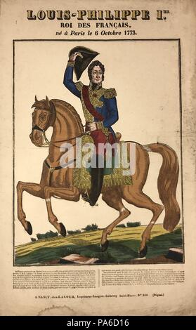 Ritratto di Louis Philippe I (1773-1850), Re dei Francesi. Museo: Collezione privata. Foto Stock