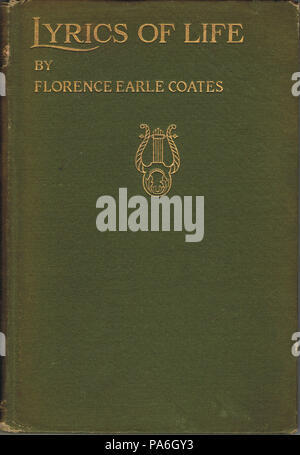 656 Firenze Earle Coates Lyrics di vita 1909 coperchio alternativo Foto Stock