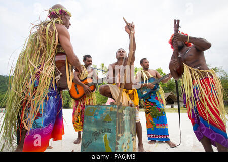 String Band, Tanna, Vanuatu Foto Stock