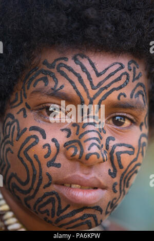 Tufi village, Papua Nuova Guinea Foto Stock