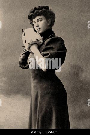 Ritratto di Alexandra Kollontai Mikhailovna (1872-1952). Museo: Collezione privata. Foto Stock