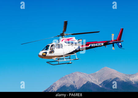 Raggiungere Air Medical Services Airbus elicotteri; come350 Ã‰cureuil elicottero; Salida Fly-in & Air Show; Salida; Colorado; USA Foto Stock