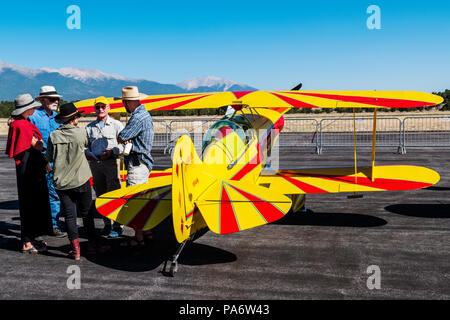 Pitts Special S1S 914HM biplano; Salida Fly-in & Air Show; Salida; Colorado; USA Foto Stock