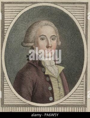 Ritratto di Antoine-Pierre-Joseph-Marie Barnave (1761-1793). Museo: Collezione privata. Foto Stock