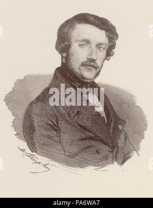 Ritratto del compositore Gaetano Donizetti (1797-1848). Museo: Collezione privata. Foto Stock