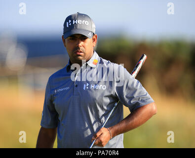 Carnoustie Golf Links, Angus, Regno Unito. Il 20 luglio, 2018. Il 147th Open Golf Championship, 2° round; Anirban Lahiri (IND) alla XV credito verde: Azione Plus sport/Alamy Live News Foto Stock