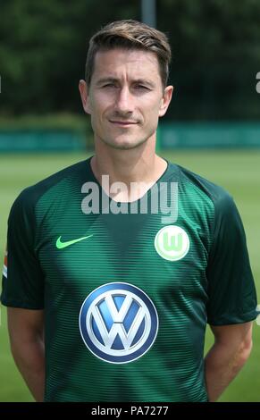 Wolfsburg, Deutschland. Il 20 luglio, 2018. firo: 20.07.2018, calcio, 1.Bundesliga, stagione 2018/2019, VfL Wolfsburg, photo shoot, ritratti, ritratto, Paul Verhaegh, | Utilizzo di credito in tutto il mondo: dpa/Alamy Live News Foto Stock