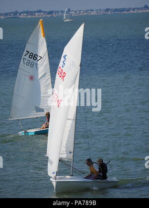 Sheerness, Kent, Regno Unito. 21 Luglio, 2018. Regno Unito Meteo: un soleggiato e caldo giorno in Sheerness, Kent. Credito: James Bell/Alamy Live News Foto Stock