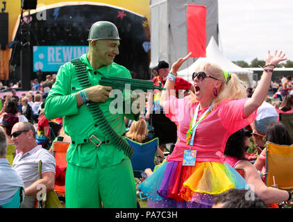 Perth, Regno Unito. Il 21 luglio 2018. Il riavvolgimento 80,s Music Festival,prende il via al Scone Palace Scozia Perth, Credito: Derek Allan/Alamy Live News Foto Stock