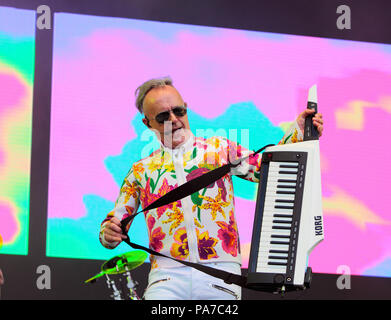 Perth, Regno Unito. Il 21 luglio 2018. Il riavvolgimento 80,s Music Festival,prende il via al Scone Palace Scozia Perth,Howard Jones Credito: Derek Allan/Alamy Live News Foto Stock