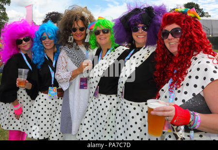 Perth, Regno Unito. Il 21 luglio 2018. Il riavvolgimento 80,s Music Festival,prende il via al Scone Palace Scozia Perth, Credito: Derek Allan/Alamy Live News Foto Stock