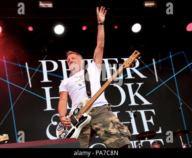 Perth, Regno Unito. Il 21 luglio 2018. Il riavvolgimento 80,s Music Festival,prende il via al Scone Palace Scozia Perth,Peter gancio Credito: Derek Allan/Alamy Live News Foto Stock