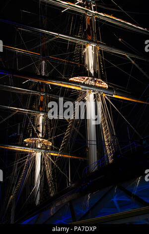 Le esposizioni più lunghe a Londra, presa dal lato di Greenwich.Cavalletto, Nikon D3300, 30 sec esposizione, treppiede Foto Stock