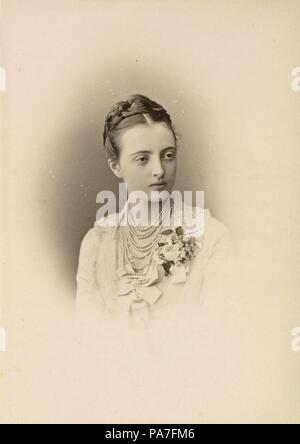 Ritratto della Granduchessa Anastasia Mikhailovna della Russia (1860-1922). Museo: Stato russo, film e foto di archivio, Krasnogorsk. Foto Stock