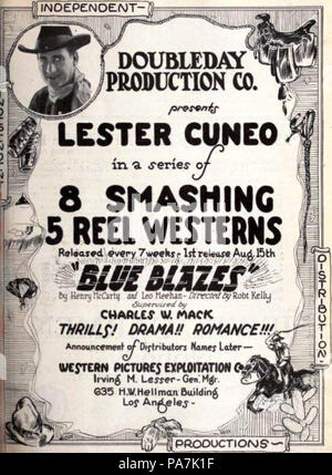 212 Blu sfolgora (1922) - 3 Foto Stock