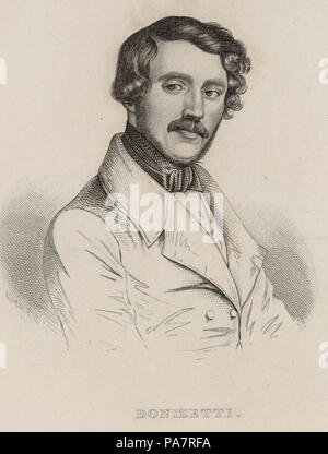 Ritratto del compositore Gaetano Donizetti (1797-1848). Museo: Collezione privata. Foto Stock