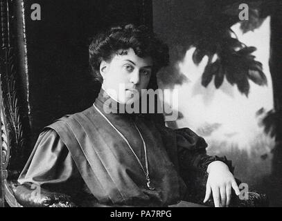 Ritratto di Alexandra Kollontai Mikhailovna (1872-1952). Museo: Collezione privata. Foto Stock