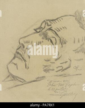 Vincent van Gogh sul letto di morte. Museo: Van Gogh Museum di Amsterdam. Foto Stock