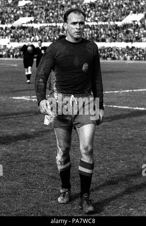 16 Alfredo Di Stéfano con team di Spagna a Roma, 1959 Foto Stock