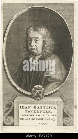 Ritratto di Jean-Baptiste Tavernier (1605-1689). Museo: Rijksmuseum Amsterdam. Foto Stock