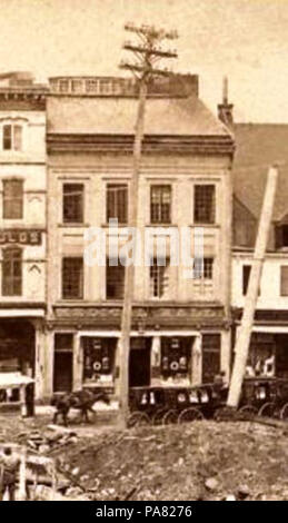 49 Chantier de Construction de l' Hotel de Ville de Quebec, 1895 - b Foto Stock