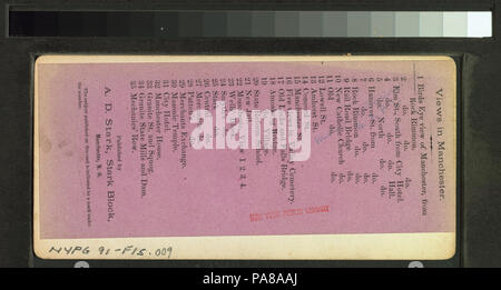 205 ad occhio d'uccello del Manchester, dal masso di Rimmon (NYPL B11708001-G91F015 009 B) Foto Stock