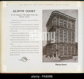 120 Alwyn corte. In corrispondenza del punto di attraversamento della cinquantottesima Street e la Settima Avenue (NYPL b11389518-417293) Foto Stock