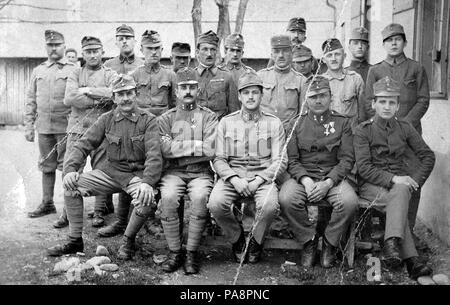 653 Prima Guerra Mondiale, tableau, soldato, uomini, uniforme, cantiere Fortepan 4217 Foto Stock