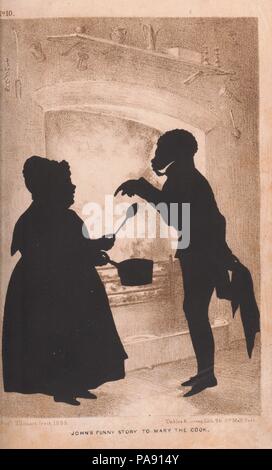 Un trattato sulla silhouette fattezze. Autore: Auguste Edouart (Francese, 1789-1861). Dimensioni: 9 x 5 11/16 x 11/16 in. (22,8 x 14,5 x 1,8 cm). Pubblicato in: Londra. Editore: Longman e Co. (British, Londra). Data: 1835. Museo: Metropolitan Museum of Art di New York, Stati Uniti d'America. Foto Stock