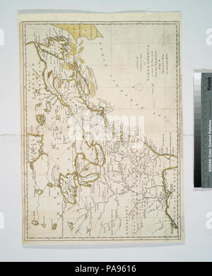 Un nuovo e corretto mappa del Nord America - in cui i luoghi dei principali impegni durante la presente guerra sono accuratamente inserita Foto Stock