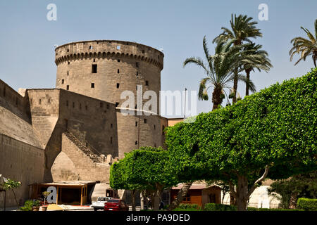 Torre di avvistamento di Saladino Cittadella del Cairo in Egitto Foto Stock