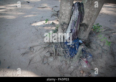 Choeung Ek Centro assassina Killing Fields di Pol Pot, Phnom Penh Cambogia Foto Stock