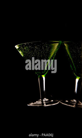 Bicchieri da Martini arte e bellezza Foto Stock