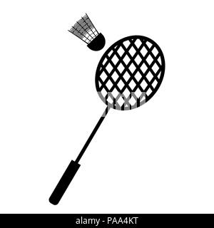 Riproduzione di badminton racchetta Illustrazione Vettoriale