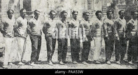 151 L'équipe d'Uruguay championne olympique de football en 1924 à Paris Foto Stock