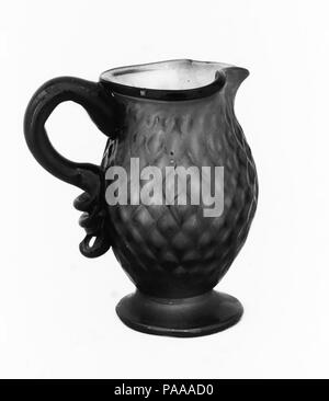 Creamer. Cultura: americano o britannico. Dimensioni: H. 3 1/2 in. (8.9 cm). Data: 1780-1820. Museo: Metropolitan Museum of Art di New York, Stati Uniti d'America. Foto Stock