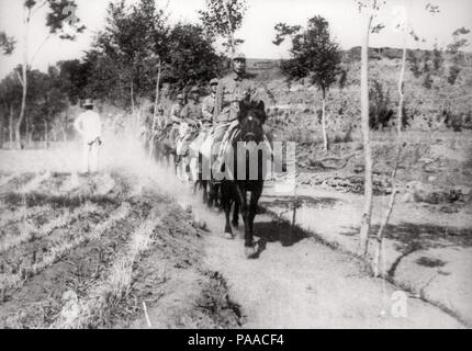 184 Nie Rongzhen en route da Wutai, Shanxi di Fuping, Hebei Foto Stock