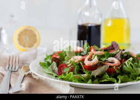 Facile vegetariano con insalata di gamberetti Foto Stock