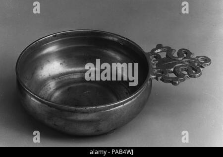 Porringer. Cultura: American. Dimensioni: diam. 4 a. (10,2 cm). Maker: Thomas Danforth Boardman (1784-1873); Sherman Boardman (1787-1861). Data: 1810-50. Museo: Metropolitan Museum of Art di New York, Stati Uniti d'America. Foto Stock