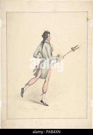 Disegno di costumi. Artista: Robert Dighton il sambuco (British, Londra ca. 1752-1814 Londra). Data: XVIII-XIX secolo. Museo: Metropolitan Museum of Art di New York, Stati Uniti d'America. Foto Stock