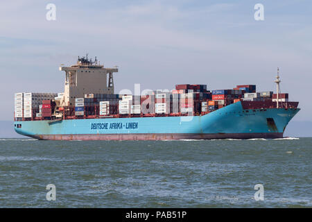 DAL KALAHARI inbound Rotterdam. Deutsche Afrika-Linien gestisce i servizi di linea in Africa meridionale, Africa orientale e le isole dell'Oceano Indiano. Foto Stock