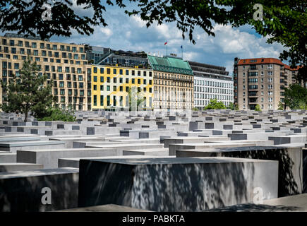 Monumento al assassinato ebrei d'Europa (2005) DI BERLINO GERMANIA Foto Stock