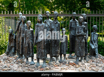 La deportazione MEMORIAL vecchio cimitero ebreo grosse Hamburger Strasse Berlino Germania Foto Stock