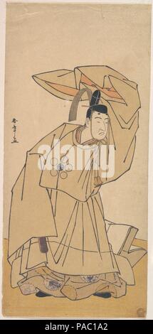 Il primo Nakamura Nakazo nel ruolo di Kanshojo. Artista: Katsukawa Shunsho (giapponese, 1726-1792). Cultura: il Giappone. Dimensioni: 12 4/5 x 5 7/8 in. (32,5 x 14,9 cm). Data: 1780. Museo: Metropolitan Museum of Art di New York, Stati Uniti d'America. Foto Stock