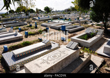 Il musulmano cementary di Hammamet Foto Stock