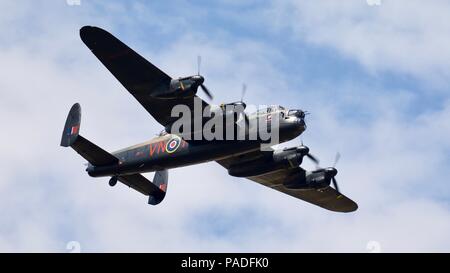 Royal Air Force Battle of Britain Memorial Volo - Avro Lancaster PA474 Foto Stock